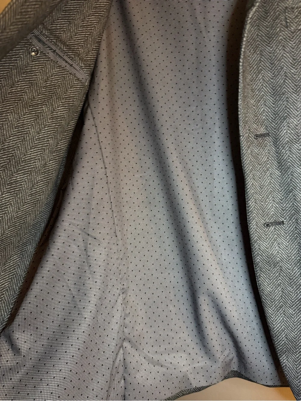 N/A gray herringbone